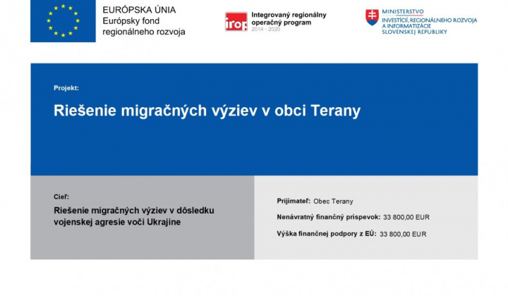 Fotka - Riešenie migračných výziev v obci Terany
