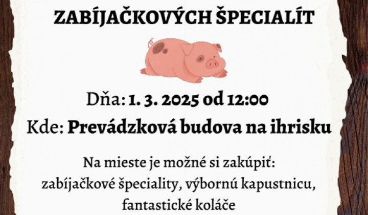 Fotka - Ochutnávka zabíjačkových špecialít
