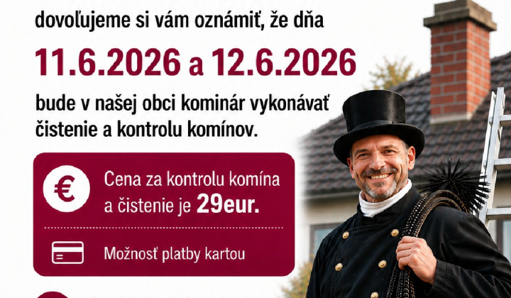 Fotka - Čistenie a kontrola komínov 