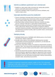 Nové odporúčania v súvislosti s COVID 19