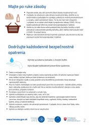 Nové odporúčania v súvislosti s COVID 19